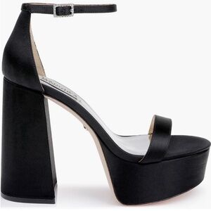 Badgley Mischka Women's Party Platform Block Heel Black size 7 New in Box